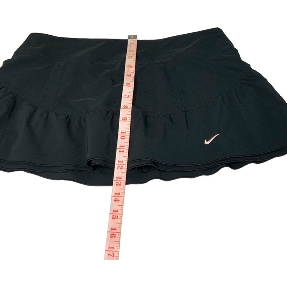 NIKE Dri-Fit Short Black Ruffle Hem Skort US Sz L - Picture 6 of 9